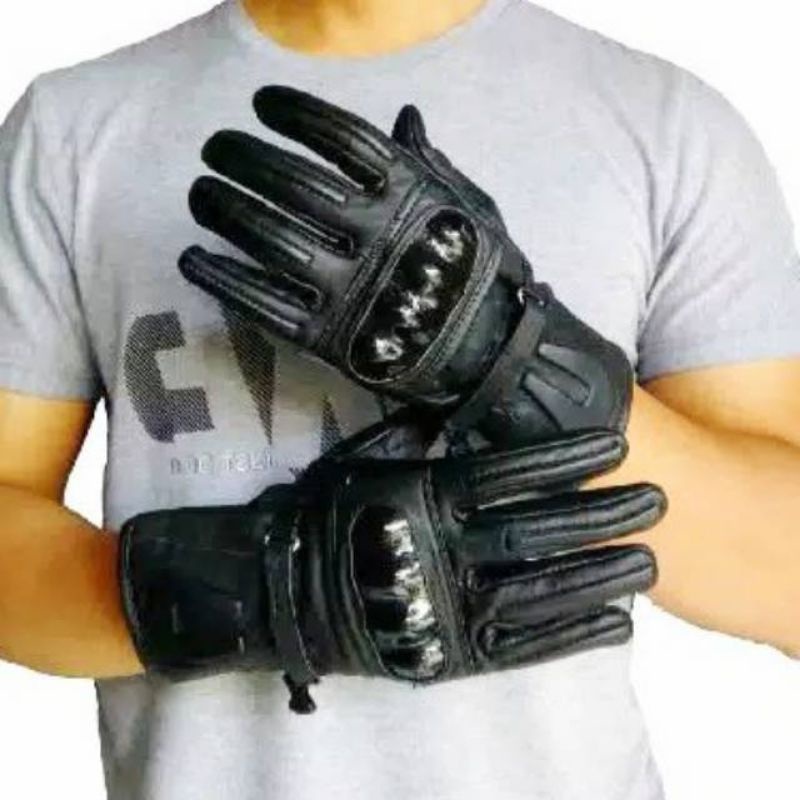 Sarung Tangan Motor Batok /Cevlar. (Kulit Asli Garut ) joker leather