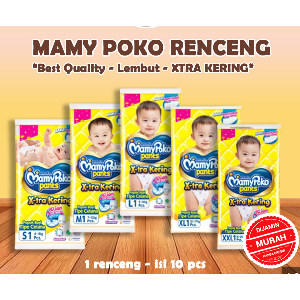 Pampers Mamy Poko Celana Ukuran L, 1 Dus (120 Pcs)