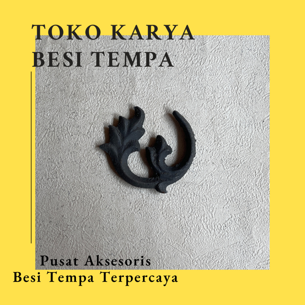 Ornamen Pagar Kembang Cor Besi 155 / Ornamen Besi Tempa / Ornamen Pagar Besi dan Tralis / Aksesoris 