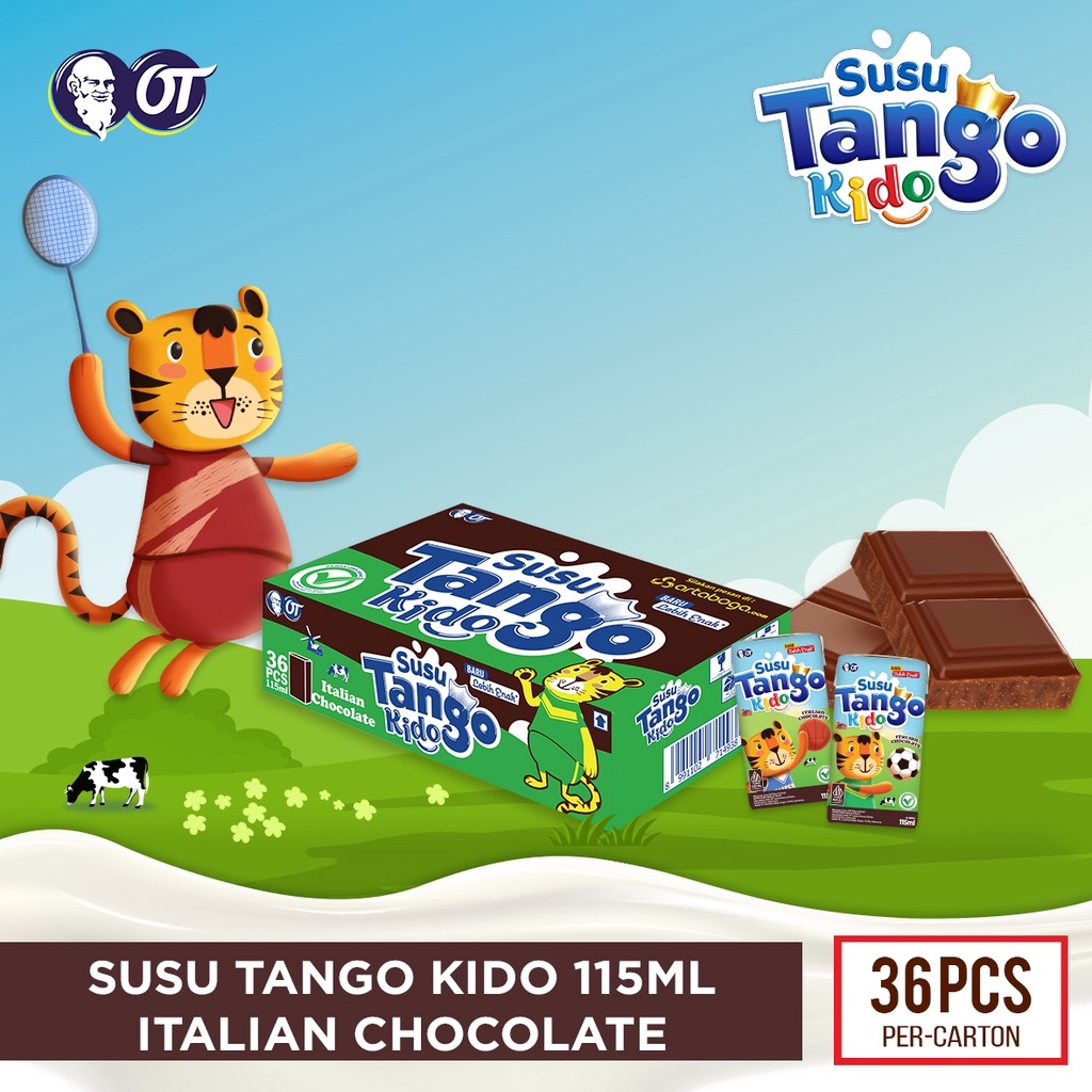 

Susu Tango Kido Italian Chocolate 115ml - [36 Pcs]