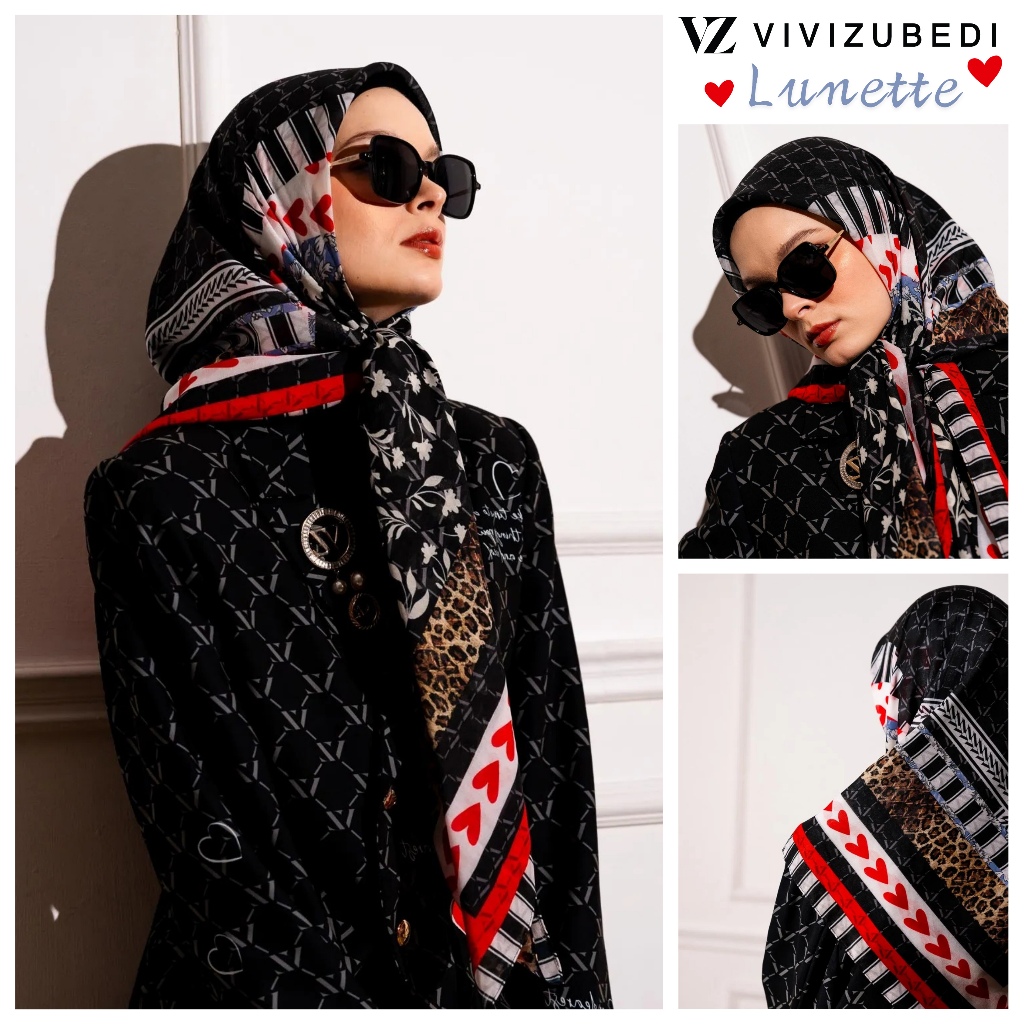 VZ Lunette Scarf Black Cherry - vivizubedi - vivi zubedi / Vivi Zubedi VZ Lunette Scarf - Black