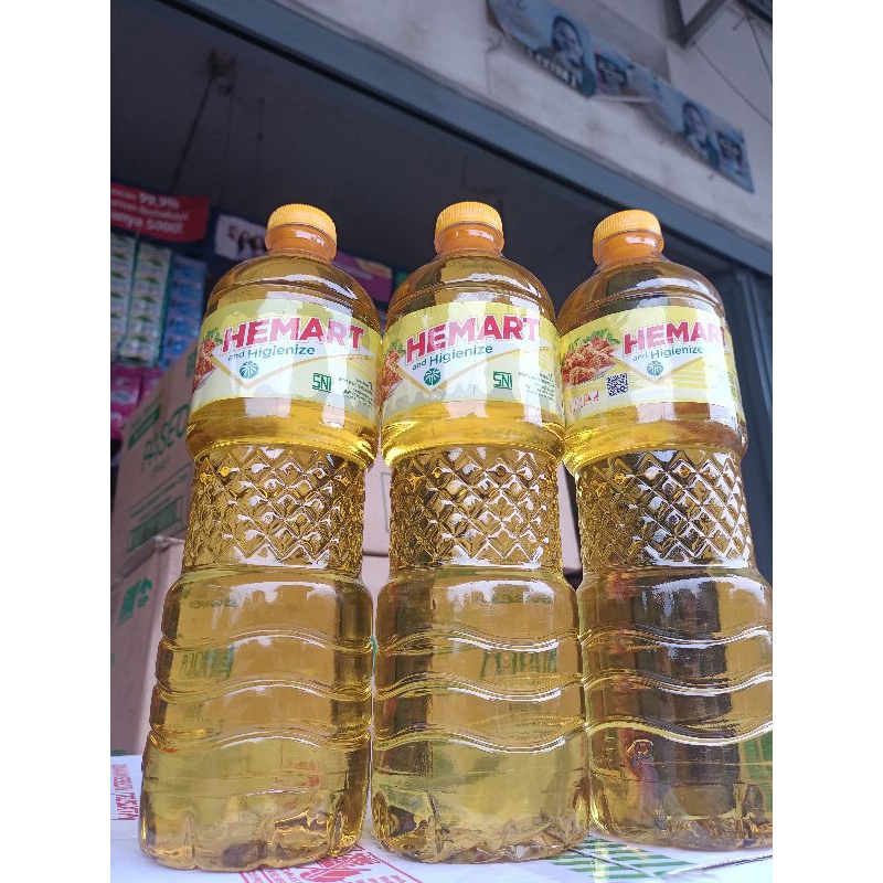

MINYAK GORENG HEMART BOTOL UKURAN 1 LITER MINYAK DALAM KEMASAN BOTOL