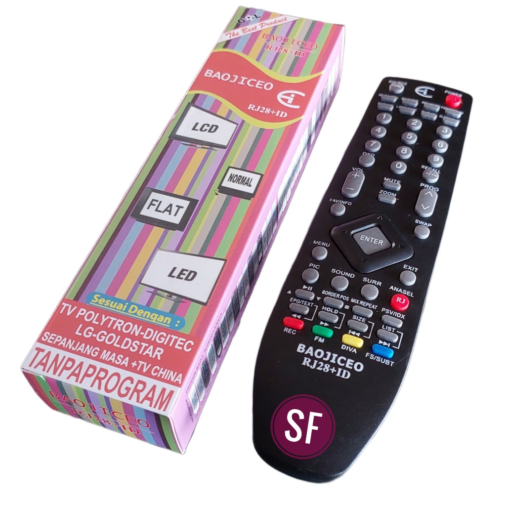 Remot TV Polytron Led Lcd Plasma RJ28+ID