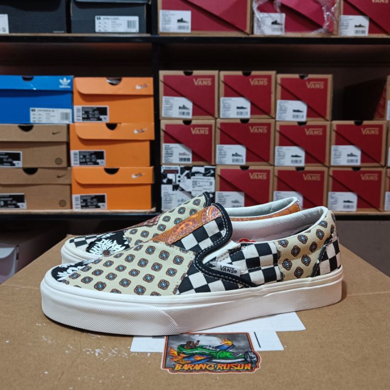 Vans Clasic Slip-On Tiger Patchwork Original Resmi Navya