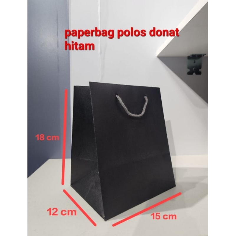 

paper bag polos Donat Hitam