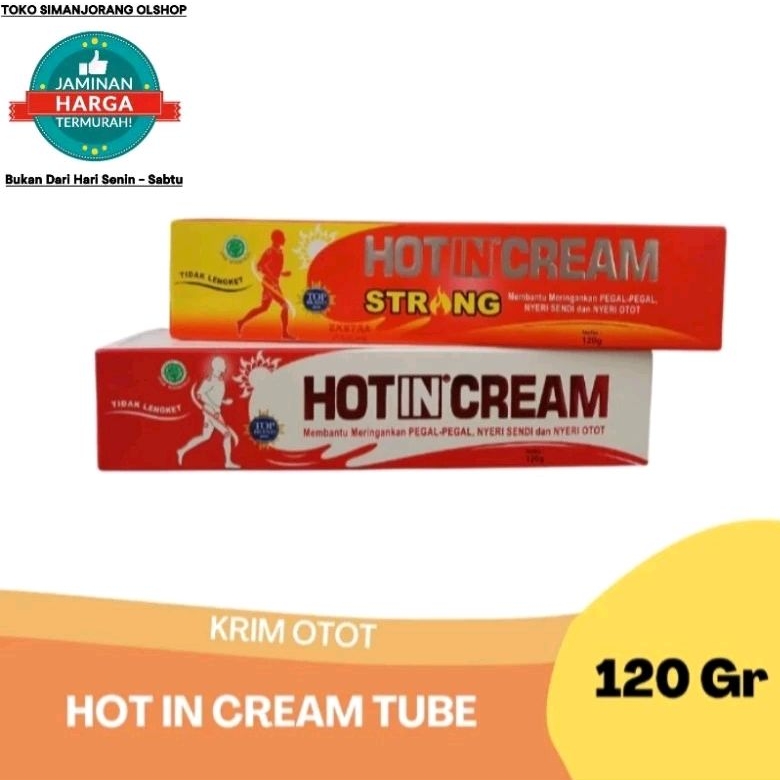 HOT IN CREAM 120gr TUBE DCL, ORIGINAL, STRONG HOT IN TUBE  120gr