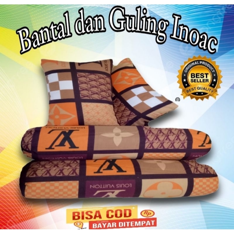 guling dan bantal  inoac satu set bantal+guling