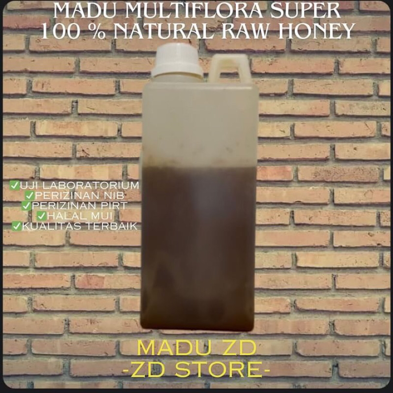 

MADU ASLI MURNI MULTIFLORA Jerigen 1kg 100% Alami Pure Natural Raw Honey Minuman Herbal Premium Harga Terjangkaun