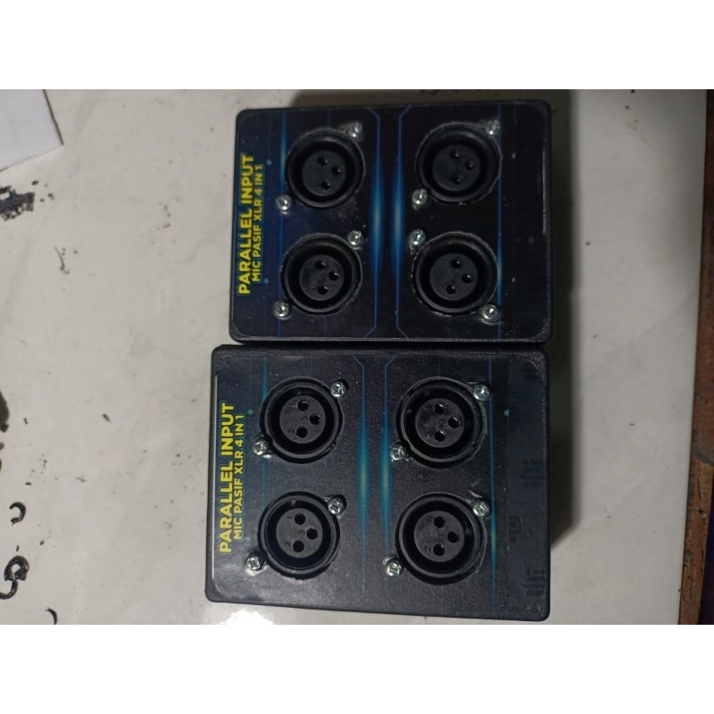 pararel microphone penambah input mic 4 input 1 output