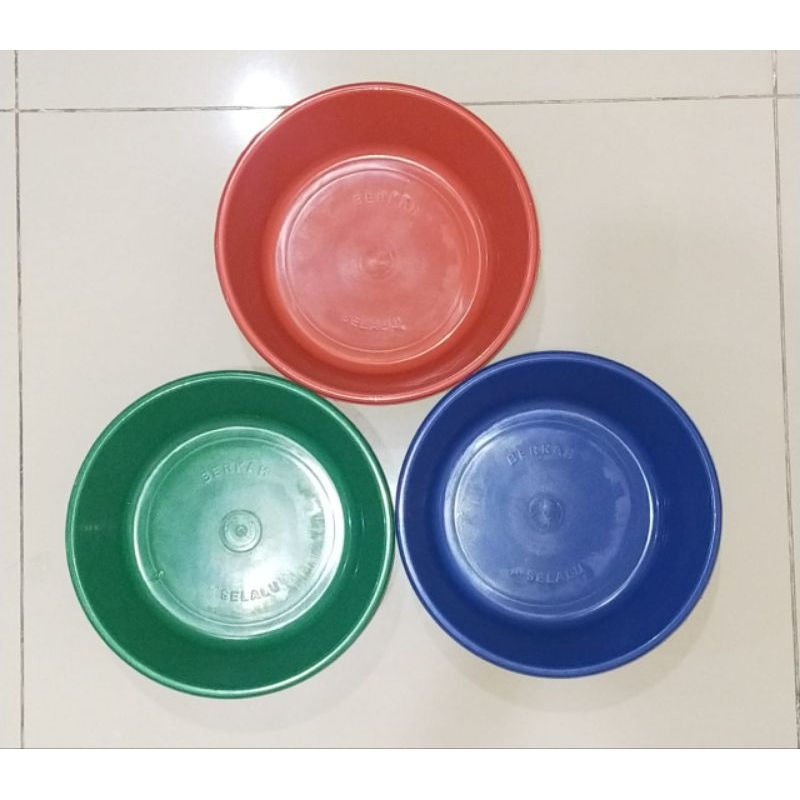 BASKOM BESEK PLASTIK/BERKAT/ Baskom Serbaguna / Baskom Warna 12" / Baskom Kecil / selamatan / riunga