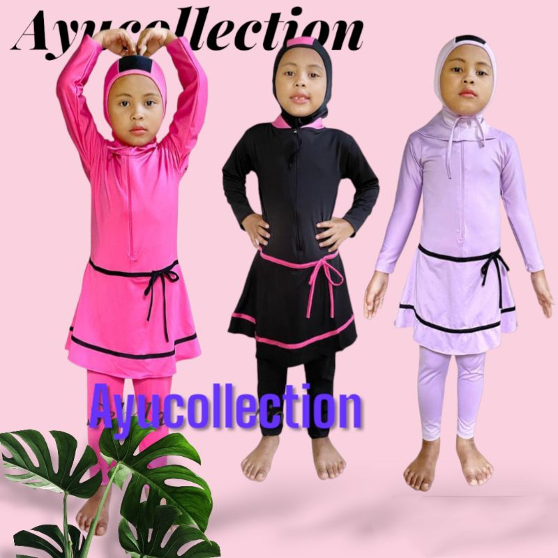 Baju Renang Muslim Anak TK.Baju Renang Anak Perempuan.