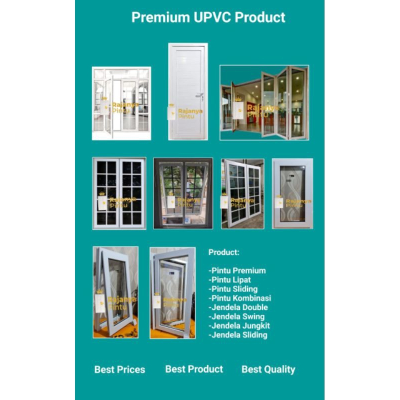 PO pintu dan jendela UPVC RUBICONE