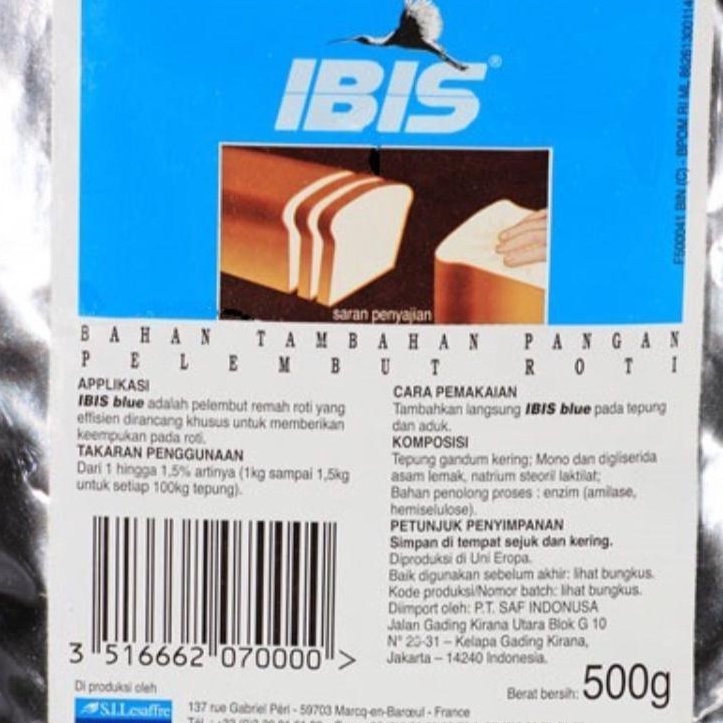 

BEST SELLER Pelembut Roti Ibis Blue Pelembut Roti 5gr
