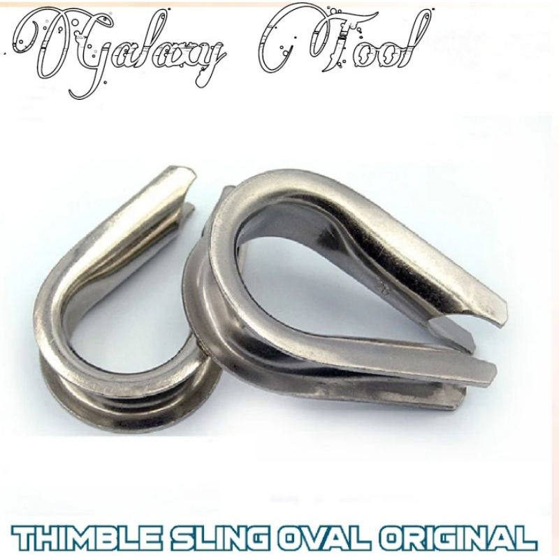 Thimble seling 6 8 10 12 mm Sling bidal oval penjepit ujung Sling klem seling original