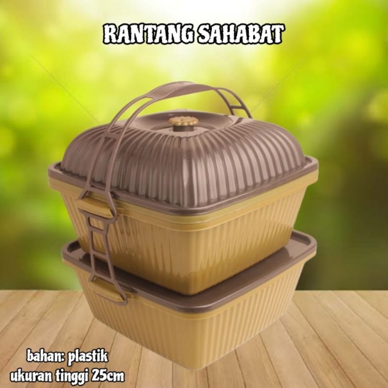 rantang plastik segi 2 susun