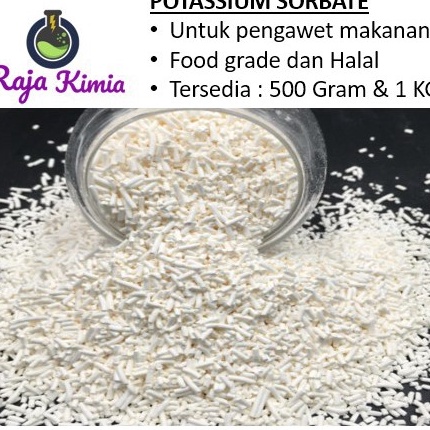 

Ready Stok Potassium Sorbate Kalium Sorbat Potassium Sorbat Pengawet Makanan 5 Gram 1 KG