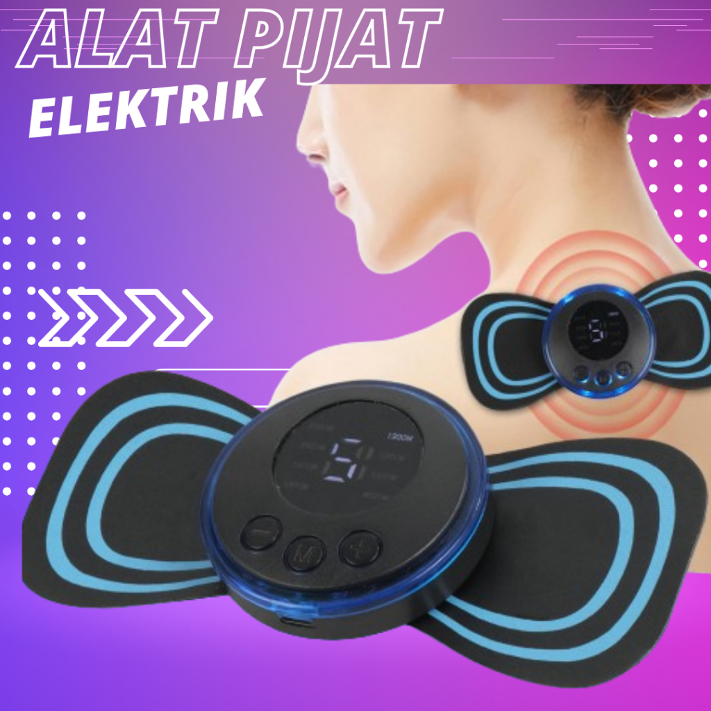 Alat Pijat Punggung EMS Alat Pijat Leher Elektrik Alat Terapi Pinggang Akupunktur Pengisian Meningka