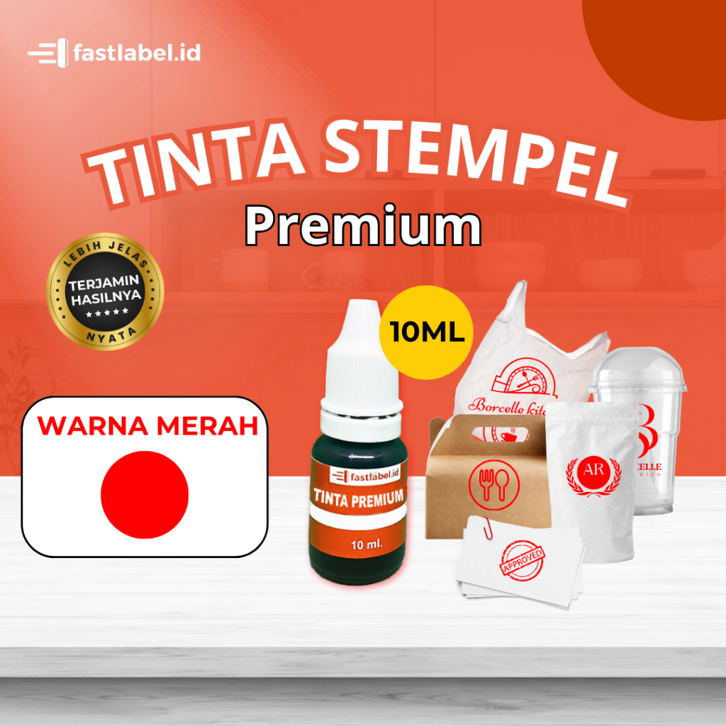 

FASTLABEL TINTA STEMPEL MERAH FLASH 10ML | TINTA STEMPEL MERAH PERMANEN 10ML | TINTA STEMPEL MERAH PLASTIK CUP 10ML | TINTA STEMPEL MERAH KARDUS TINTA STEMPEL KERTAS 10ML