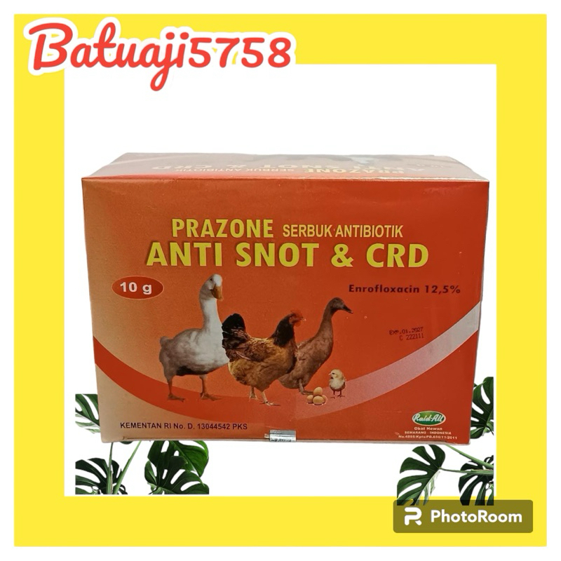 Anti Snot Serbuk 10gram/Obat Pilek Snot Ayam Bebek itik