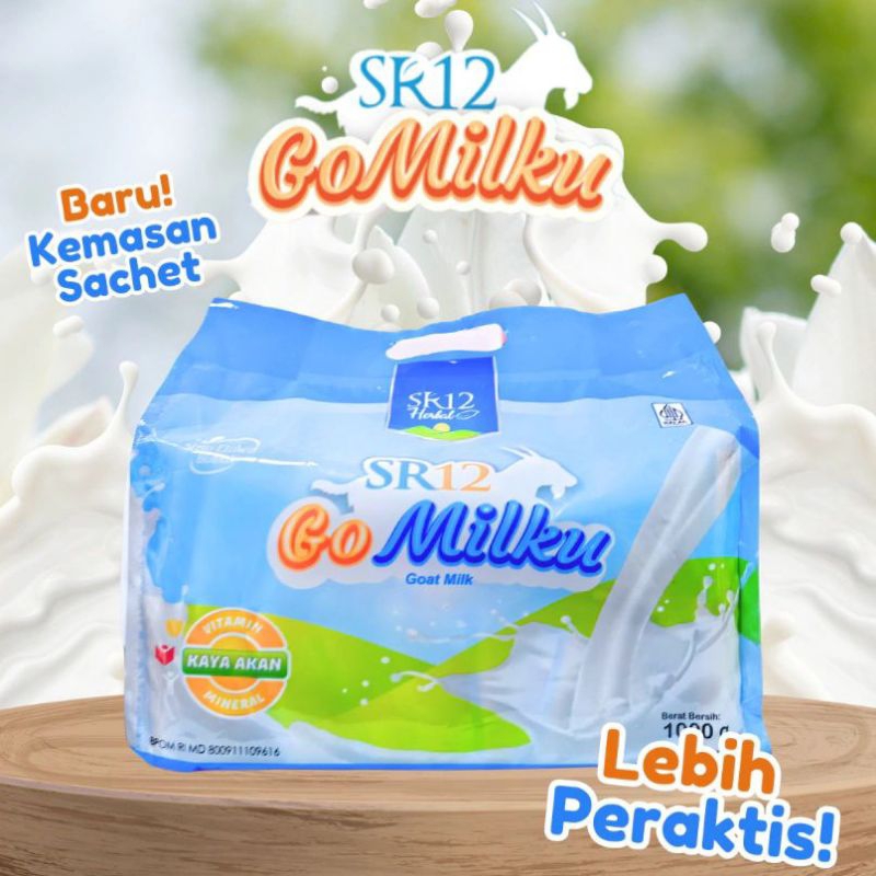 

SR12 GOMILKU PAKET 1 POUCH ISI 40 SACHET SUSU KAMBING ETAWA