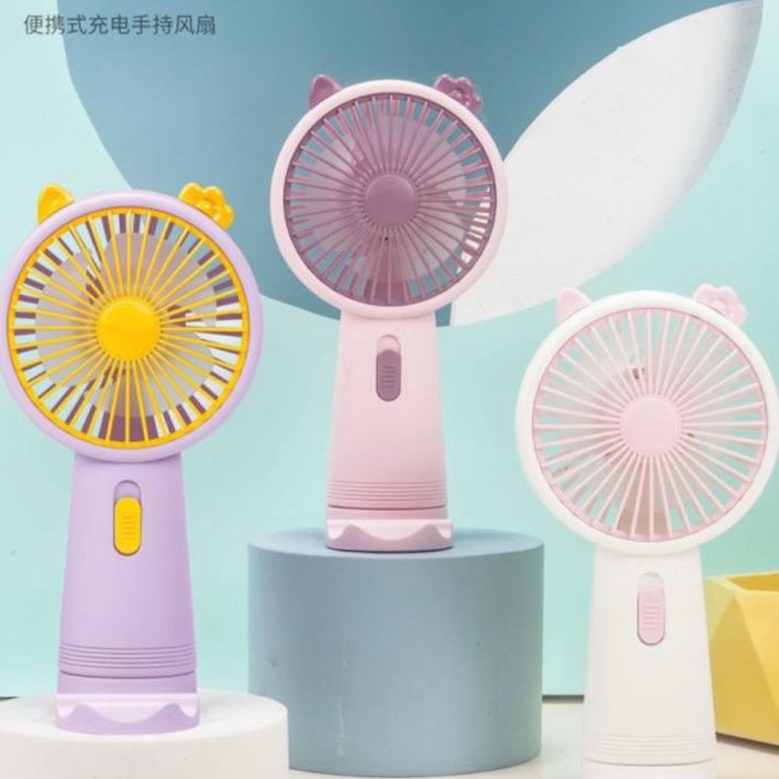 Terbaru KIPAS ANGIN PORTABLE USB SX115  MINI FAN USB  KIPAS ANGIN GENGGAM DENGAN DUDUKAN HP g Kualit