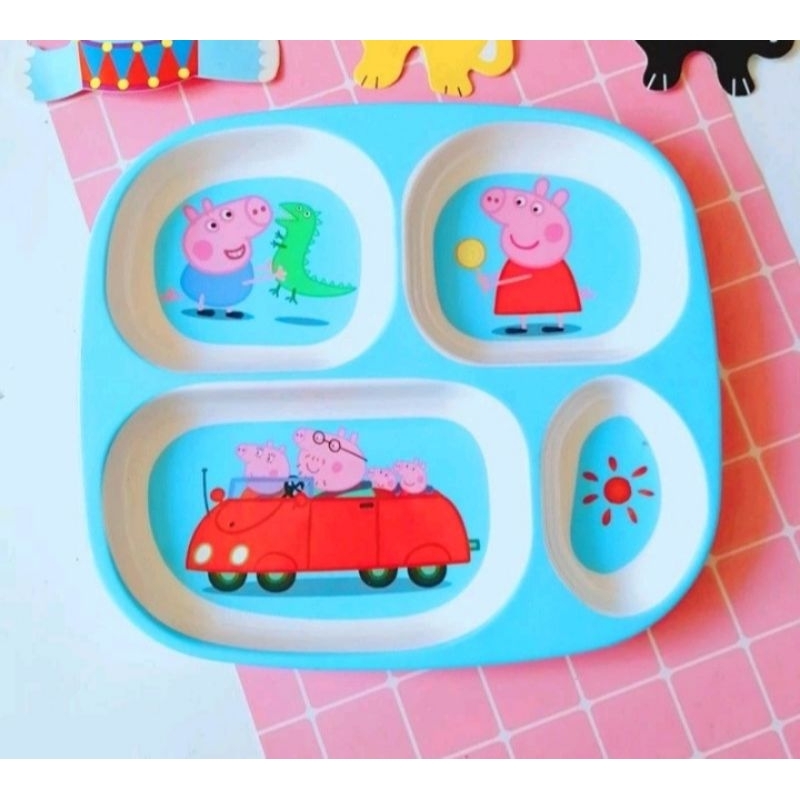 piring sekat melamin karakter anak piring sekat 4 piring sekat 3