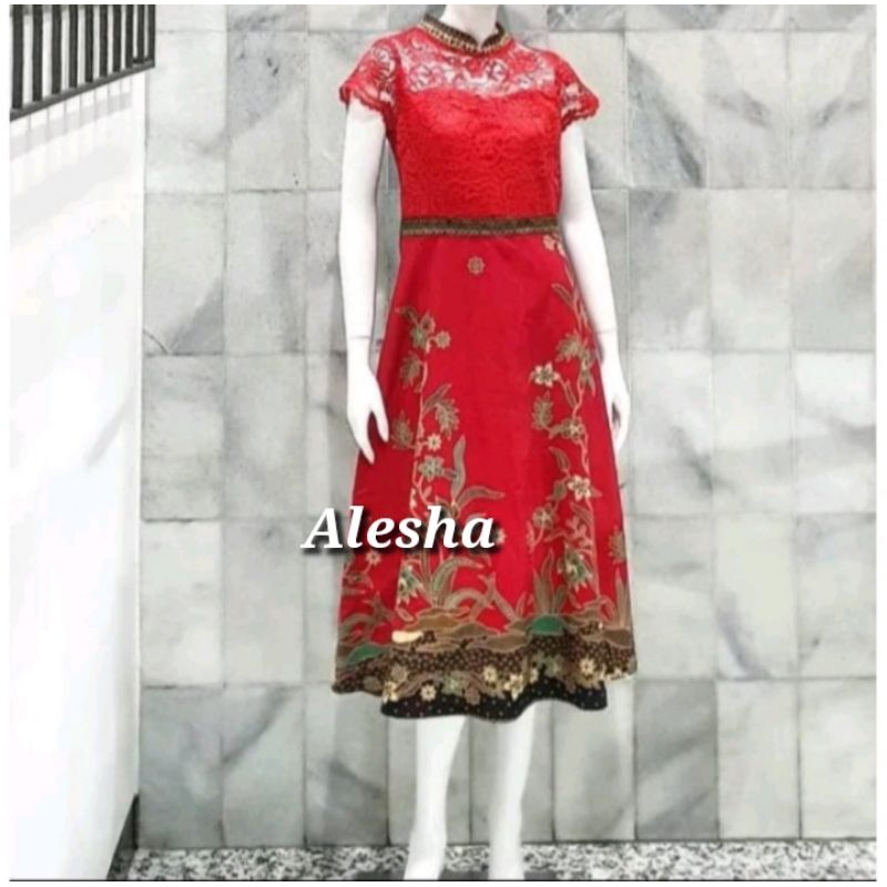 Gaun Pesta Lapis Tricode Batik Modern Batik Premium