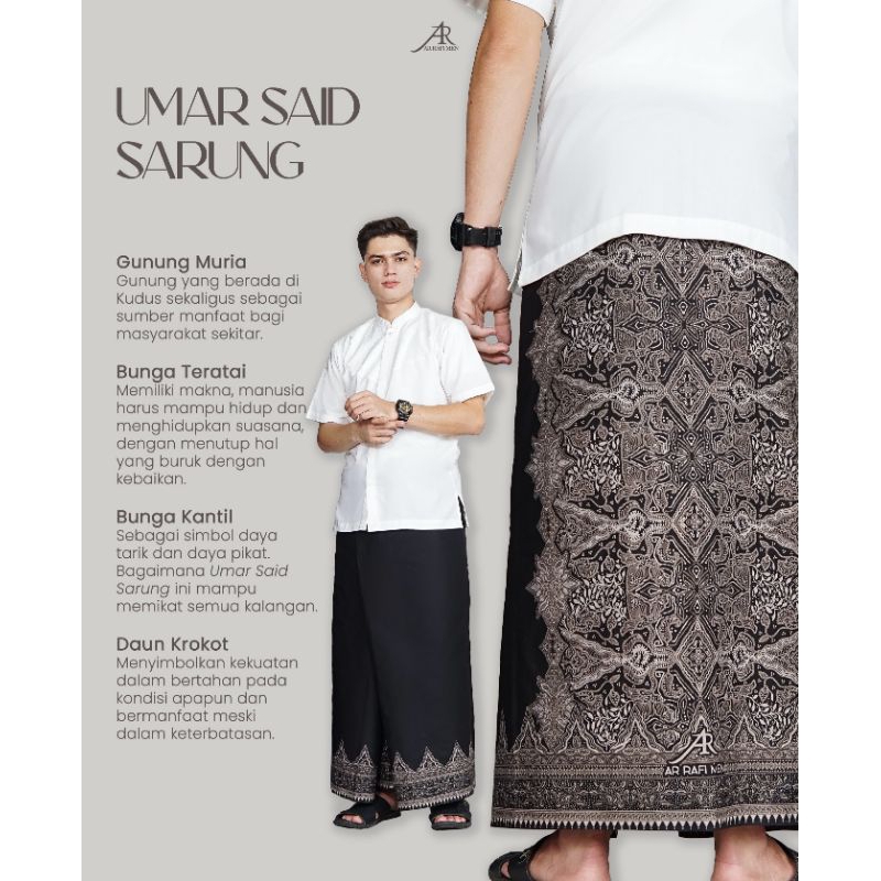 SARUNG UMAR SAID TERBARU MOTIF BATIK BY ARRAFI