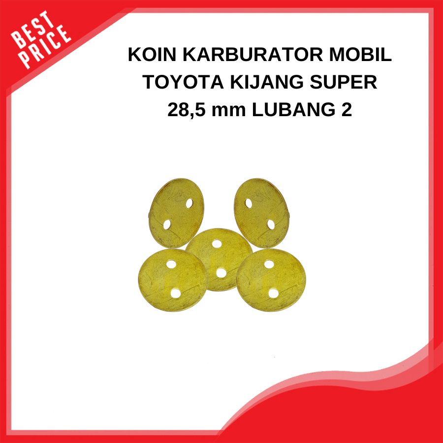 Produk Gobangan Karbulator 1 Pcs Untuk Mobil Toyota Kijang Super Diameter 28,5 mm, Lubang 2 Warna Ku