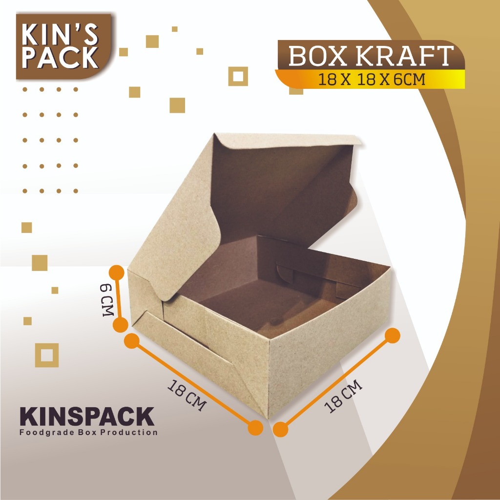 Dus Kraft 18x18x6 @50 pcs