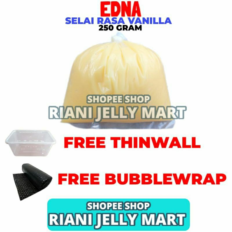 

Selai Rasa Vanilla Premium Edna 250 Gram Repack