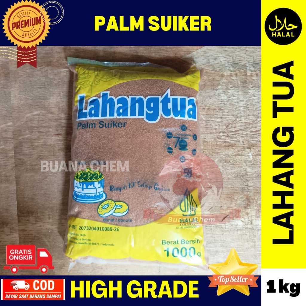 

LAHANG TUA Palmsuiker 1kg / Gula Aren / Gula Merah / Palm Sugar