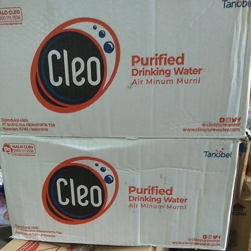 

Cleo air Mineral 330 ml dus isi 24 botol