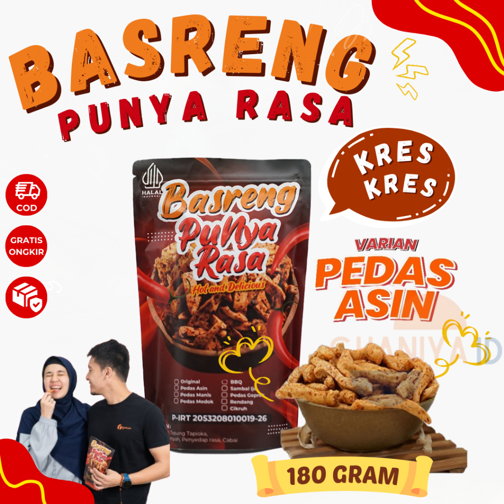 

Basreng Baso Ikan Pedas Asin Basreng Punya Rasa Bumbu Melimpah Enak Halal Isi 180 Gram