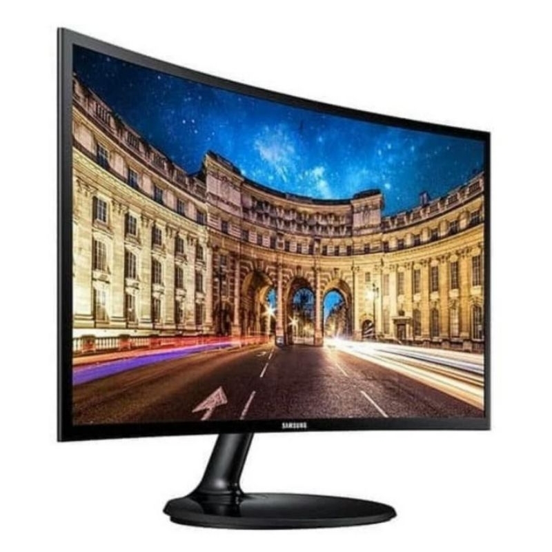 Monitor Led Samsung F390 Curve - 24 Inch PC Komputer - PLS VGA HDMI