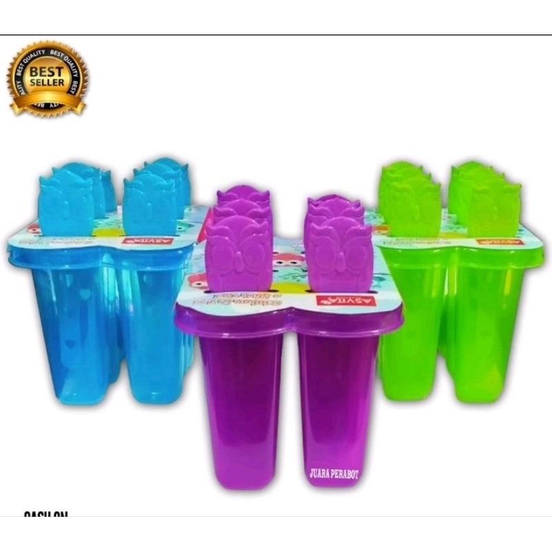 Cetakan es krim stik cetakan es loli stik Owl asvita