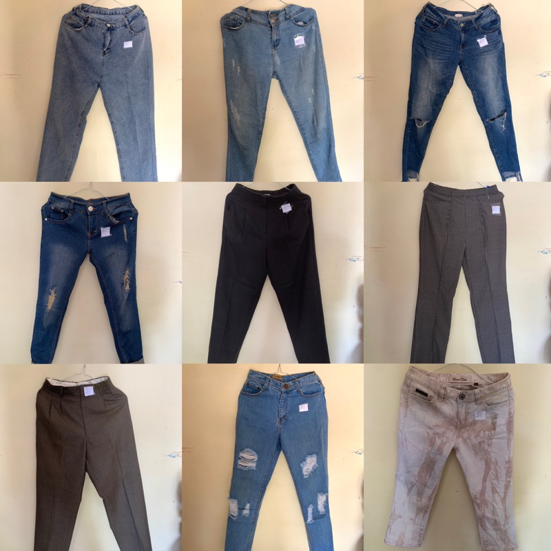 preloved celana jeans, kulot