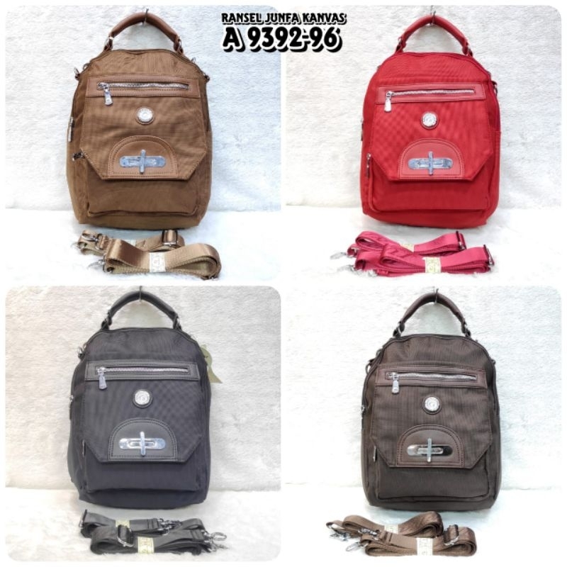 TAS JUNFA RANSEL MULTIFUNGSI 9392-96 BAHAN KANVAS