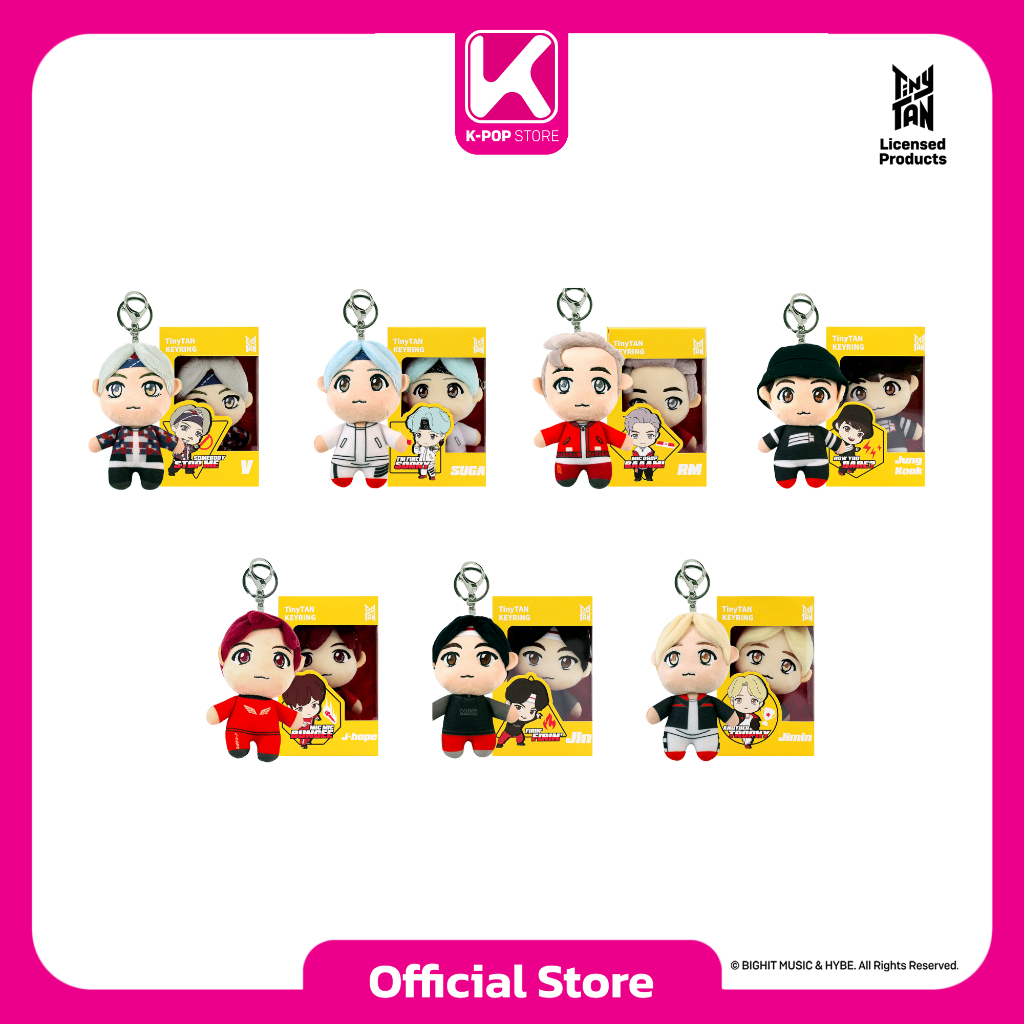 BTS Mic Drop TinyTAN Keyring Doll All Member