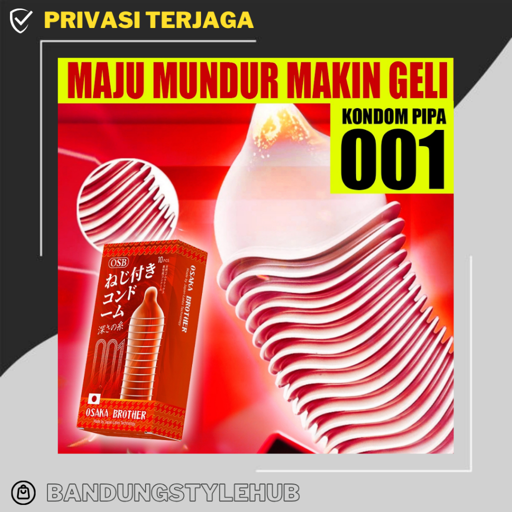 Kondom Pria 001 Berduri dan Bersisik - Men Condom 001 Dotted Rubbed - Kualitas Premium - OSB Japan C