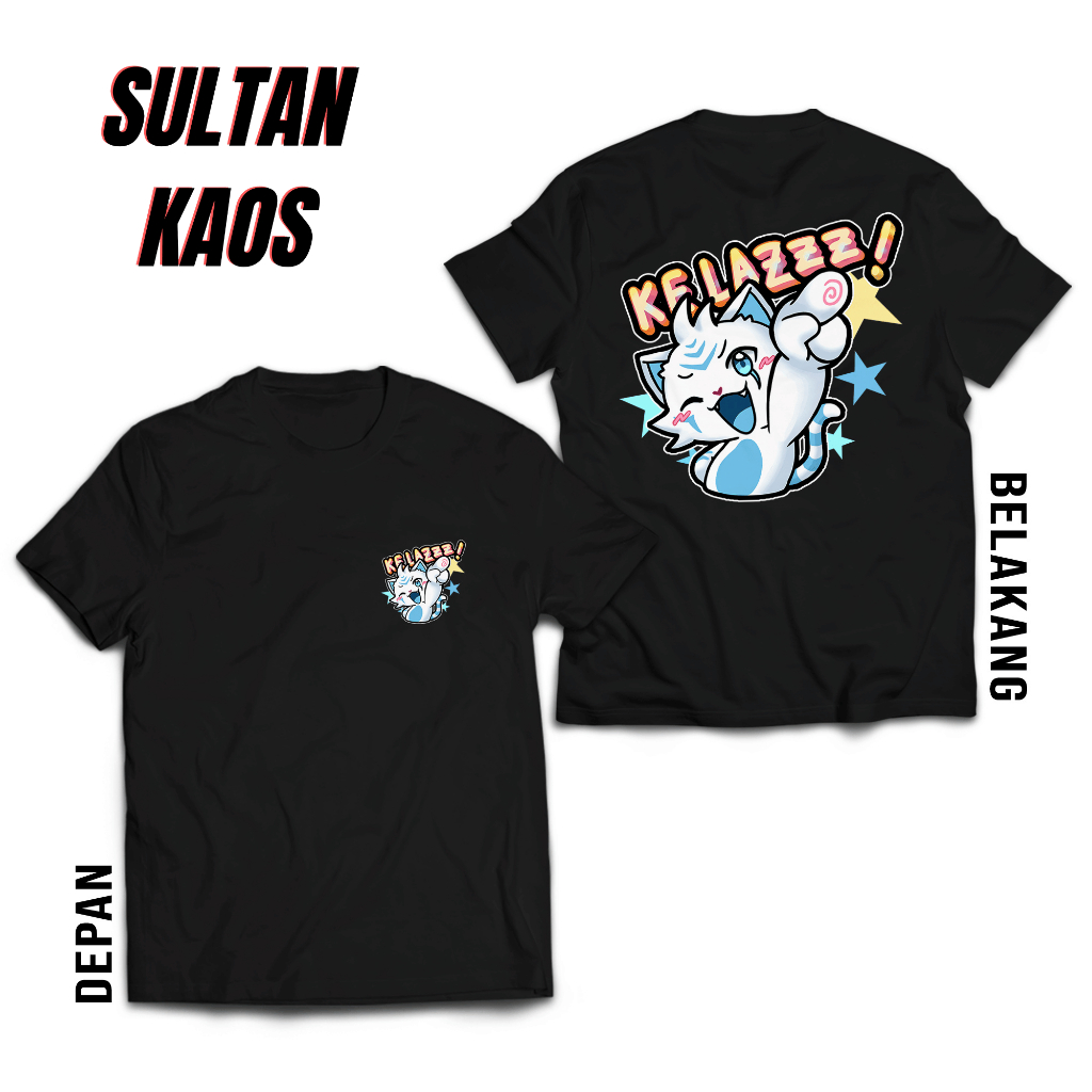 SultanKaos89 - Kaos Emote - Kaos Atasan Katun Sablon - Kaos Mobile Legend - Emoji ML Kelazzz - Katun
