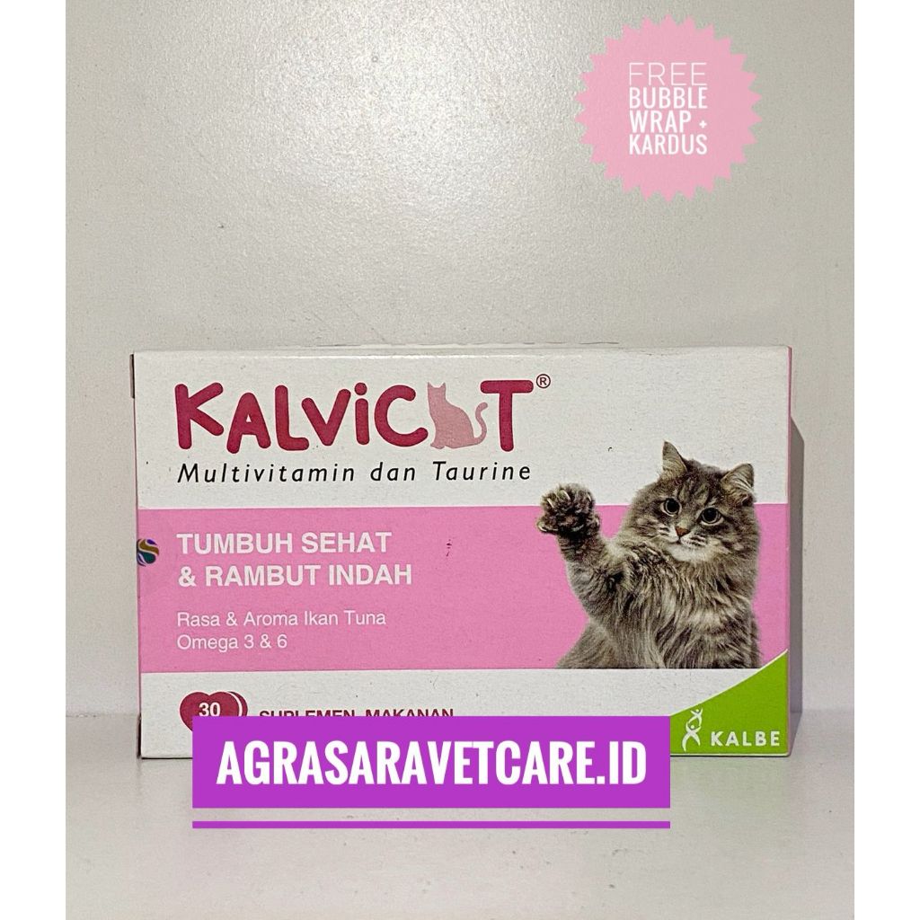 Kalvicat Blister 1 Tablet Multivitamin dan Taurine kucing