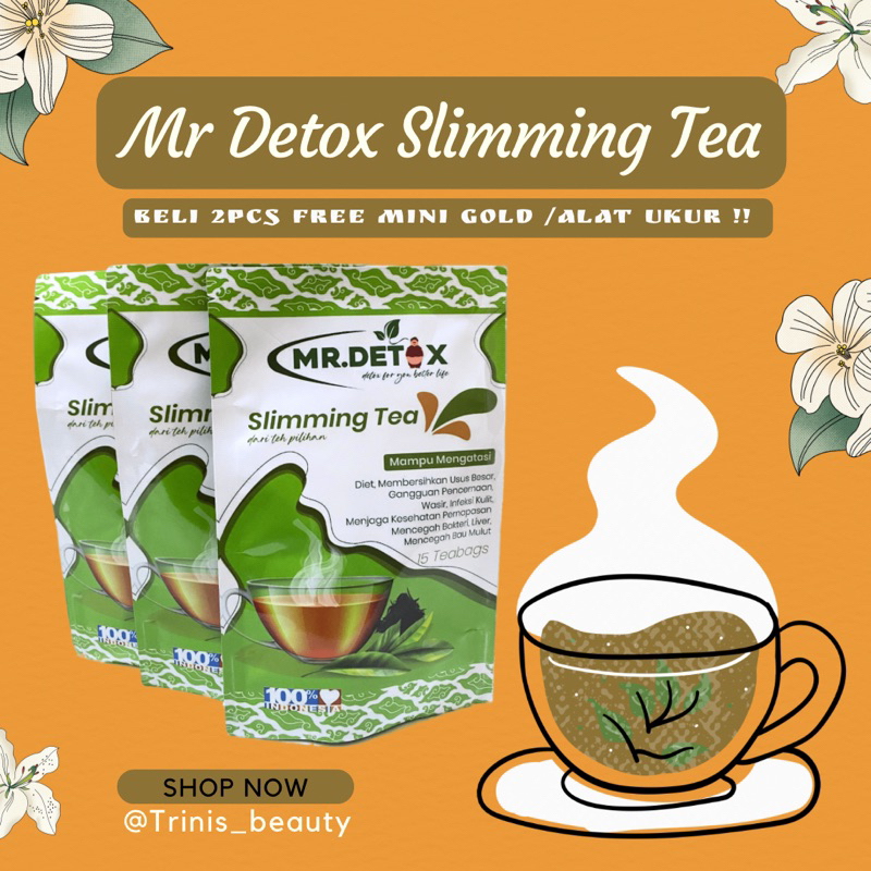 Mr Detox Sliming Tea / Teh Pelangsing Alami / Teh Detox / Tea Pelangsing Alami / Teh Herbal / Teh Un