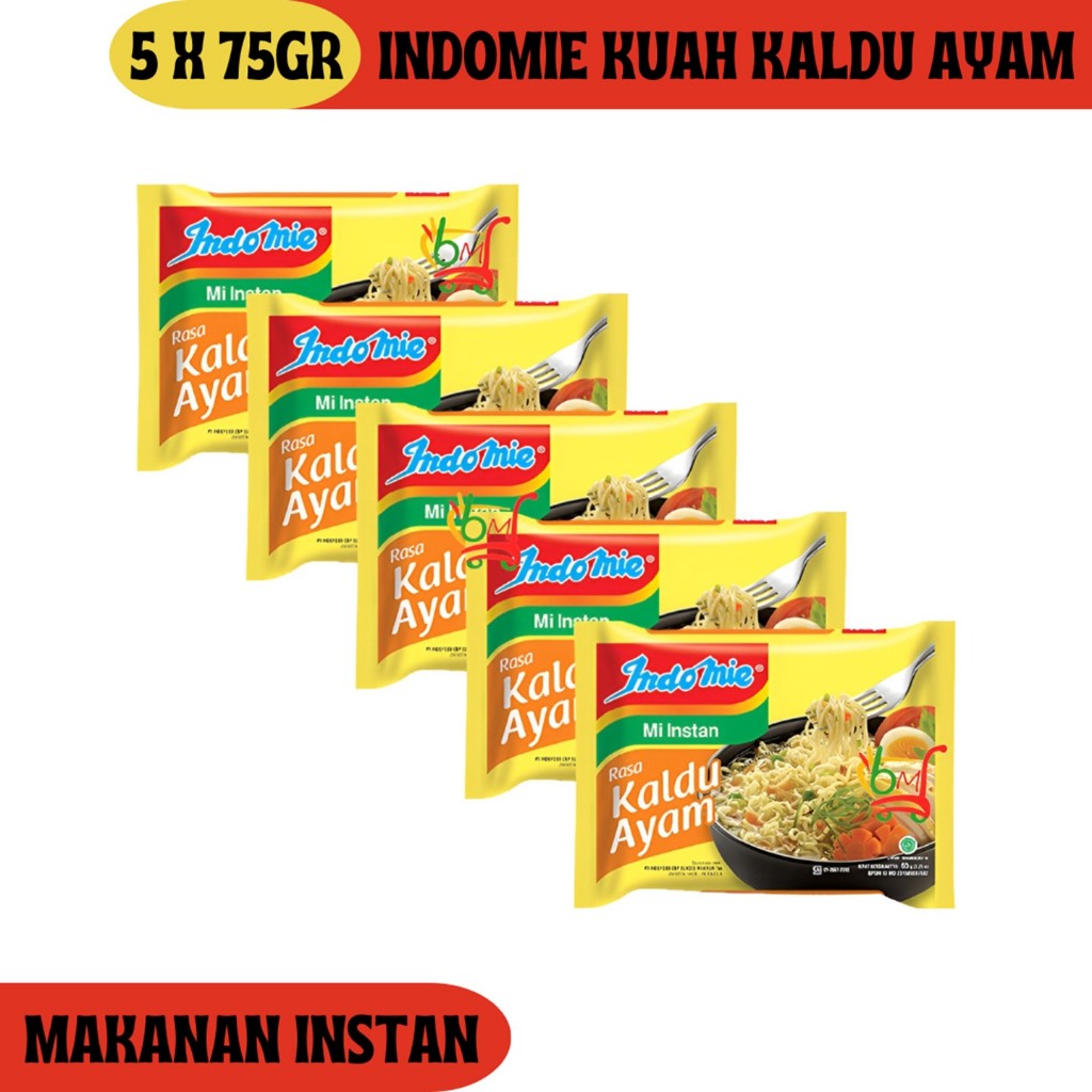 

5PCS Indomie Kuah Kaldu Ayam Mi Instan Kuah