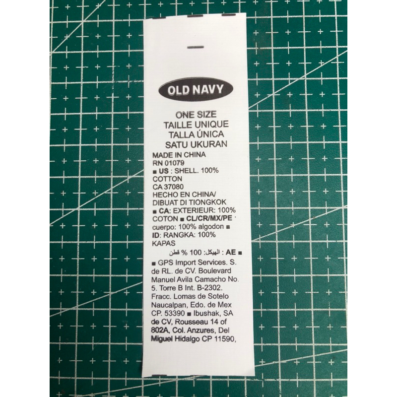 

OLD NAVY TAG WASH SUPER PREMIUM CO 1X DIKIRIM 600PCS