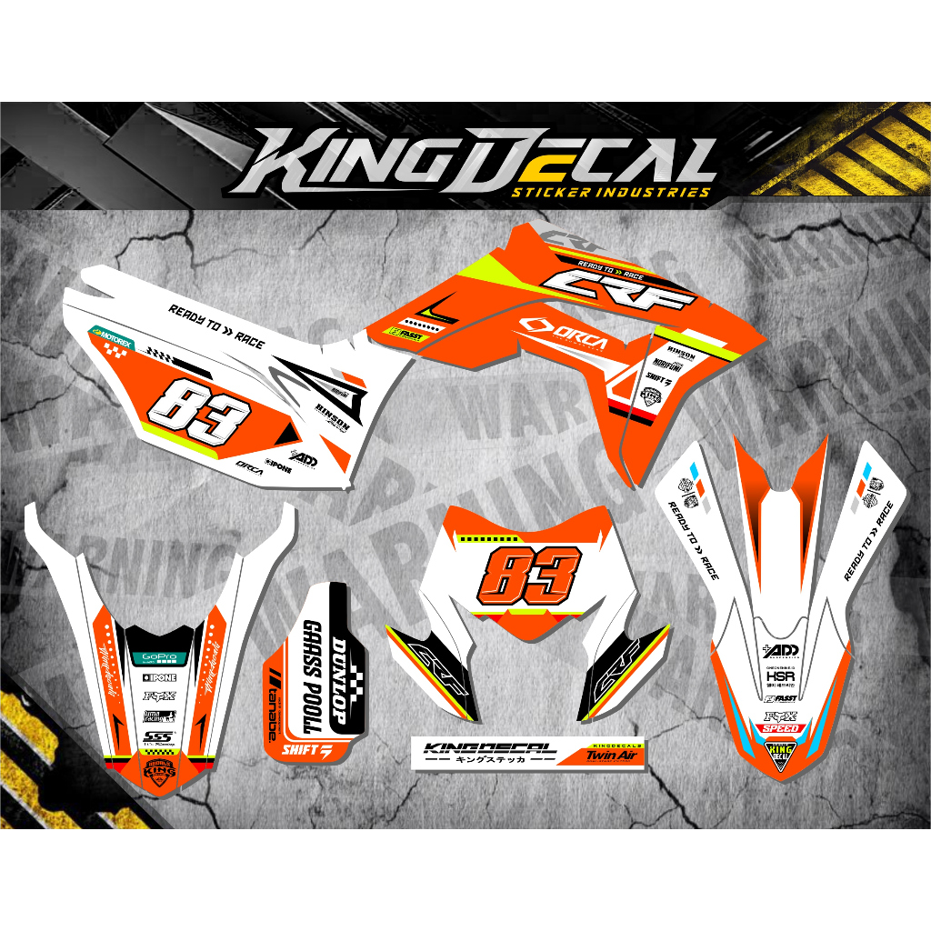 DECAL STICKER CRF 150L FULL BODY / DECAL CRF 150L / DECAL STIKER