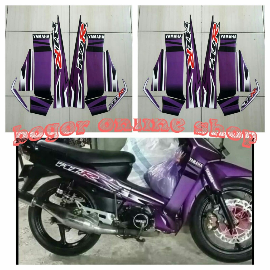 sticker striping body motor f1zr special edition ungu