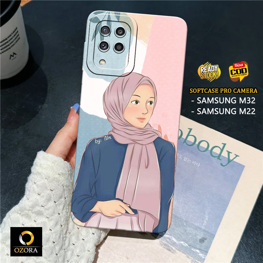 OZORA - Case SAMSUNG M32 / M22 Terbaru Fashion Case HIJAB Casing SAMSUNG M32 / M22 Aksesoris Handpho