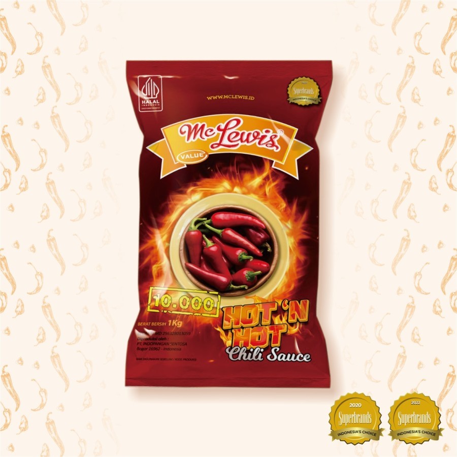 

MC LEWIS Hot N Hot Chili Sauce 900 Gram