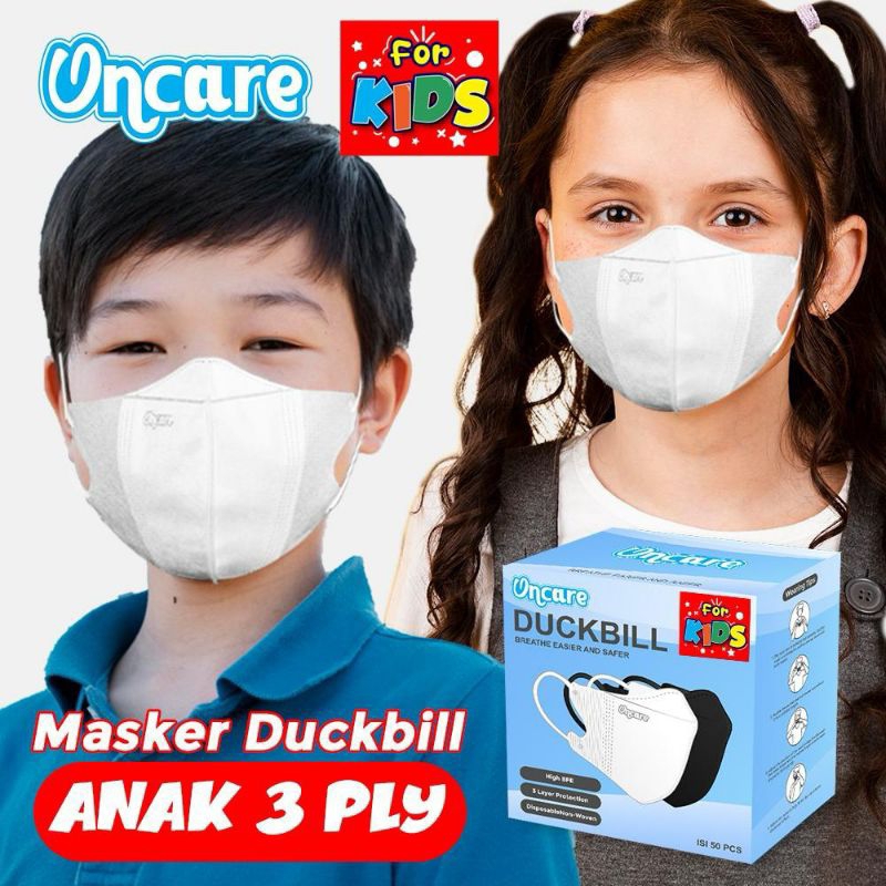 Masker Duckbill Anak Izin kemenkes isi 50pc